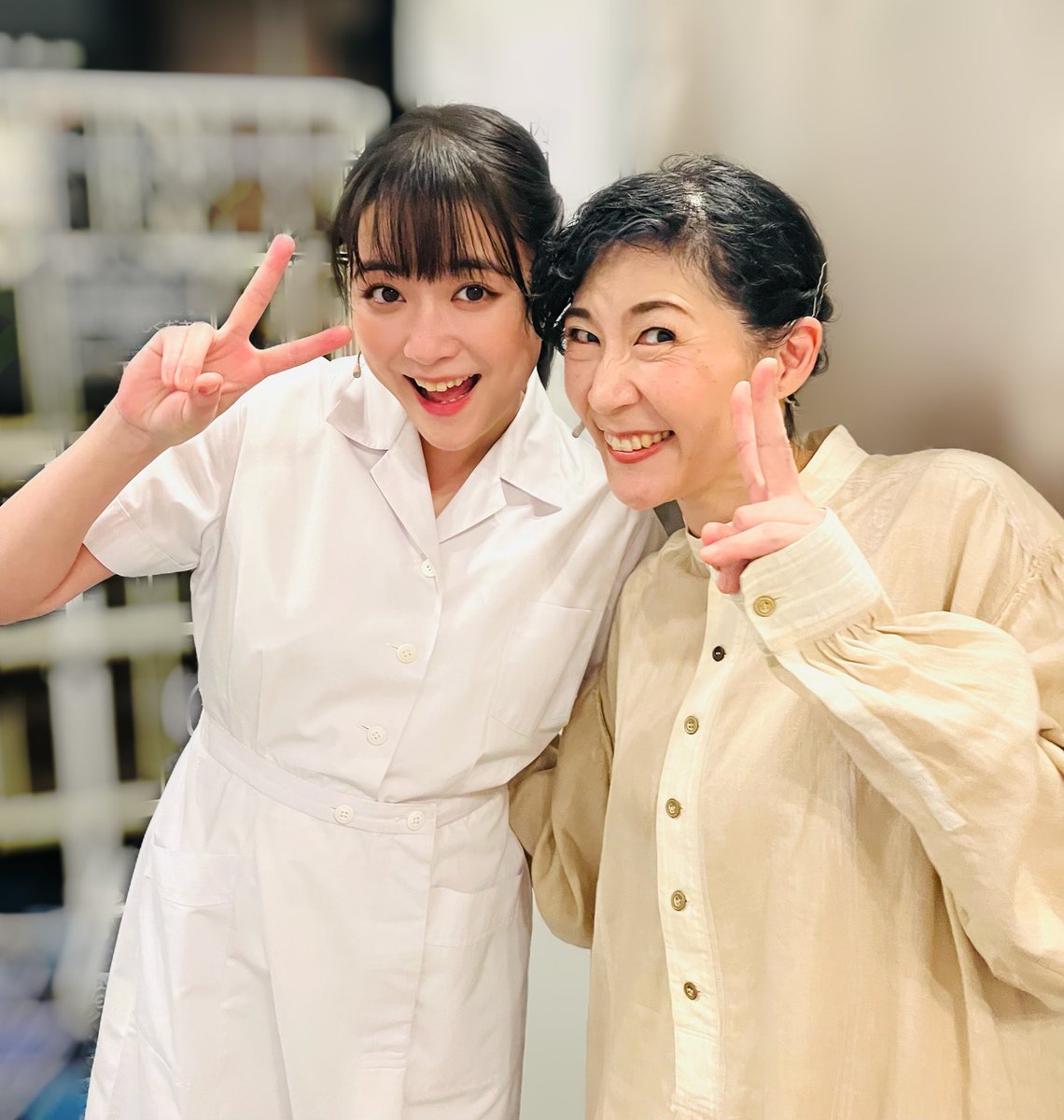 almahix's tweet photo. #この世界の片隅に　から引き続き　#幾光年　でまたご一緒できるとは。本当にご縁を感じました。さくちゃんはとにかくカッコいいのです！カンパニーをその太陽のような明るいパワーで引っ張ってくださいました！
#大原櫻子　ちゃん https://t.co/tH34Bfh578