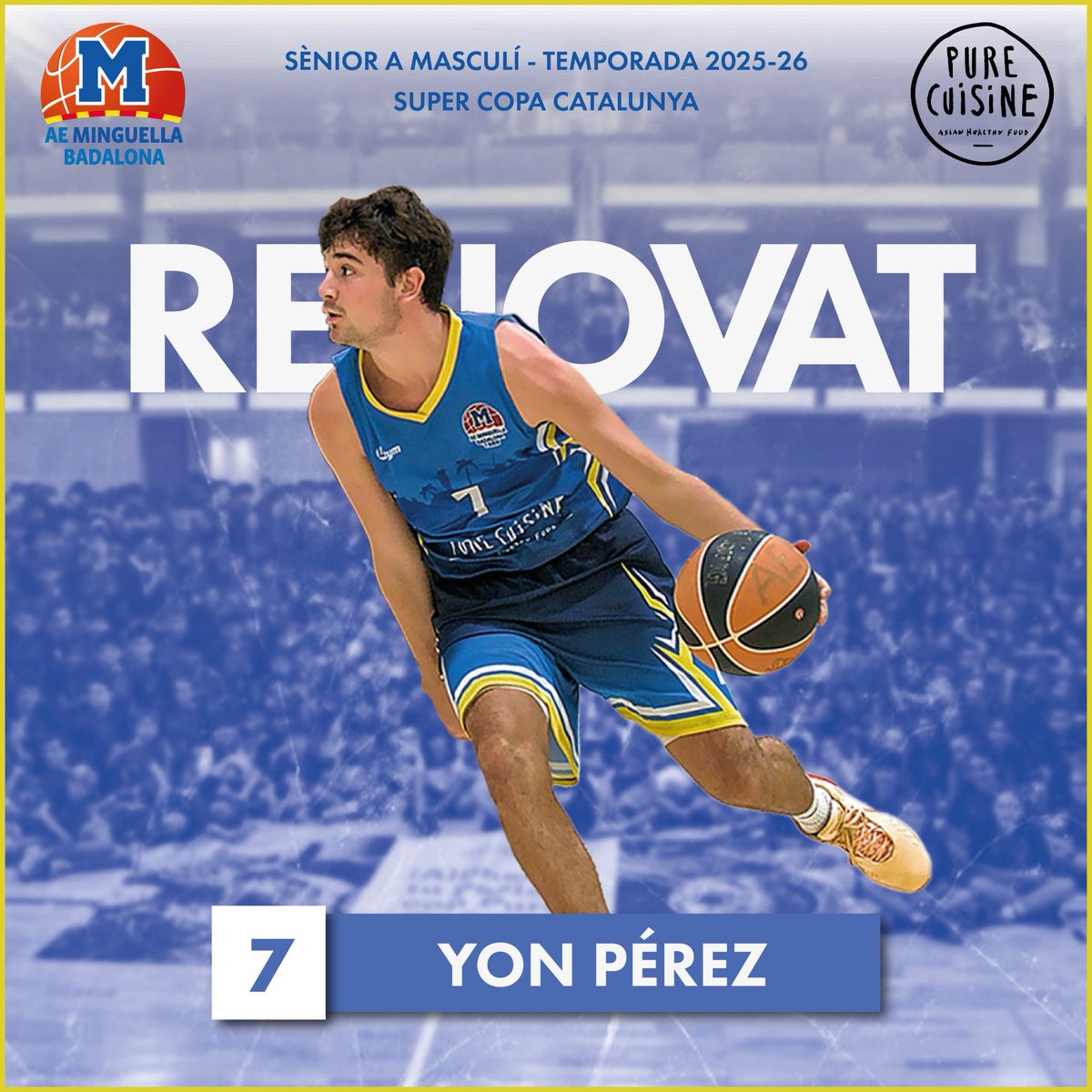 🚨✅ YON PÉREZ - RENOVAT 

✍🏼 En Yon seguirà una temporada més dirigint el joc del primer equip. 

🎯Jugador amb molt de talent per anotar amb una gran visió de joc.  

🤝Un luxe tenir-te amb nosaltres! 

Som-hi Yon💙🤍