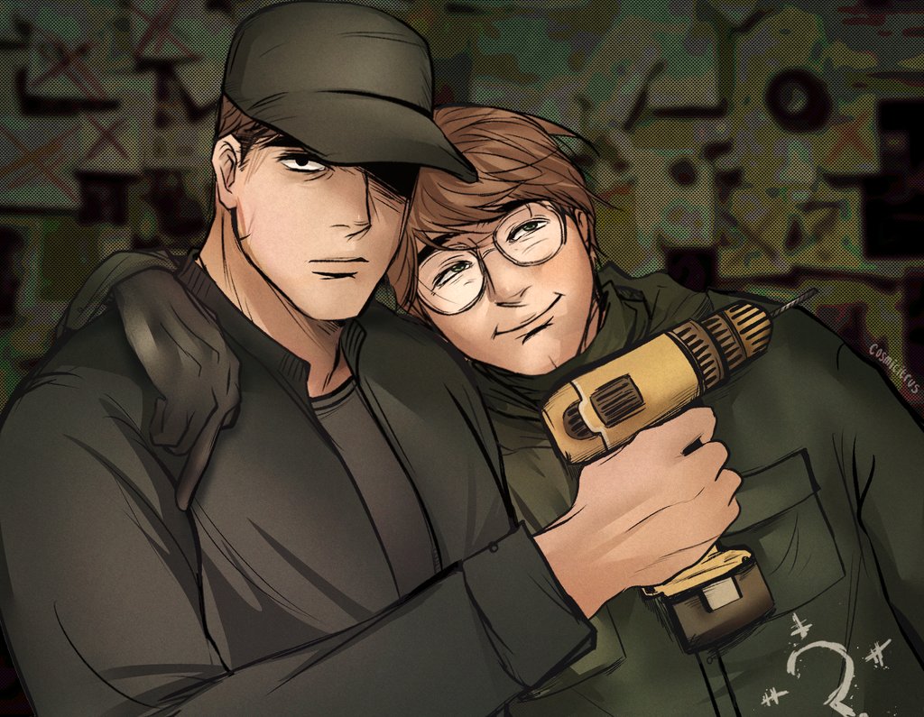 My two favorite characters!!1!1! 
#ClinicalTrialFanart 
#TheRiddler