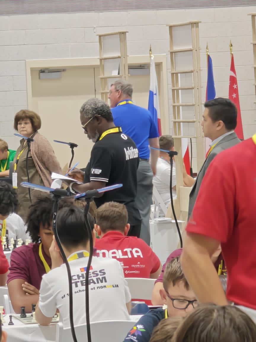 Our very own International Arbiter, Olalekan Adeyemi, is making waves at the ongoing World School Teams Chess Championships in Washington, D.C. Even more remarkable, he stands tall as the only Arbiter from Africa at this prestigious global event🇳🇬. We celebrate you sir❣️<a href="/dr_doex/">Iredele</a>