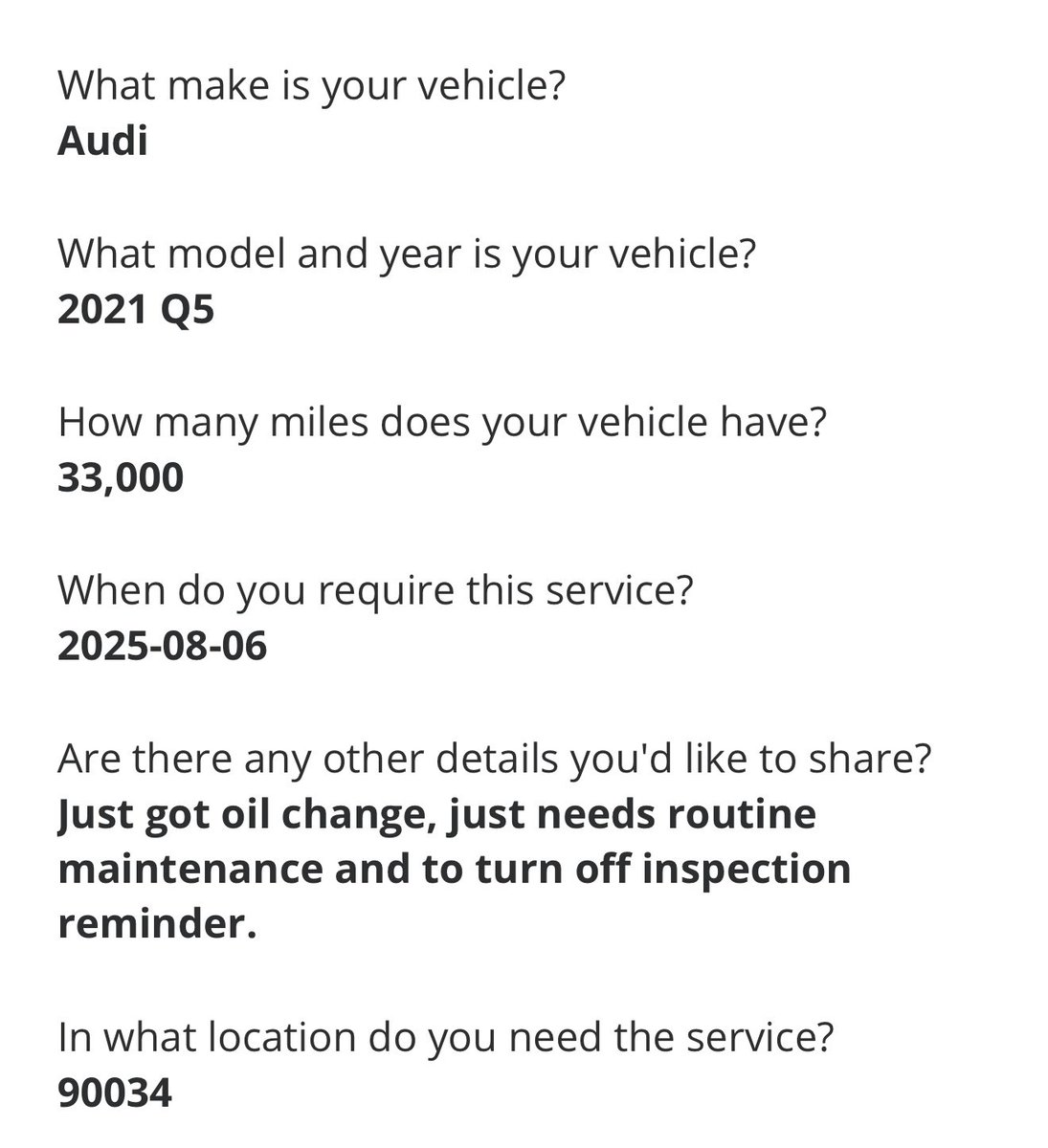 Today on how to spot a cheap *ss! (Most likely). He either 
1. Performed the oil change himself and does not have the proper computer to reset the light. 
2. Shopped around for the lowest oil change quote from a shop not properly equipped.
#autorepair