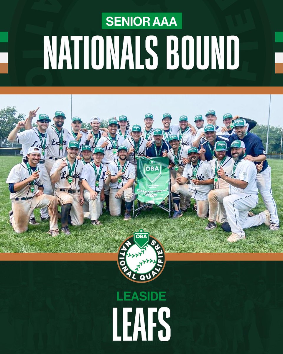 Baseball Ontario (@baseballontario) on Twitter photo 🥇Nationals Bound🥇
Congratulations to the Leaside Leafs on punching their ticket to the 2025 <a href="/baseballcanada/">Baseball Canada 🇨🇦⚾️</a> National Championships in Regina, Saskatchewan!
#OBANats25 🥇Nationals Bound🥇
Congratulations to the Leaside Leafs on punching their ticket to the 2025 <a href="/baseballcanada/">Baseball Canada 🇨🇦⚾️</a> National Championships in Regina, Saskatchewan!
#OBANats25