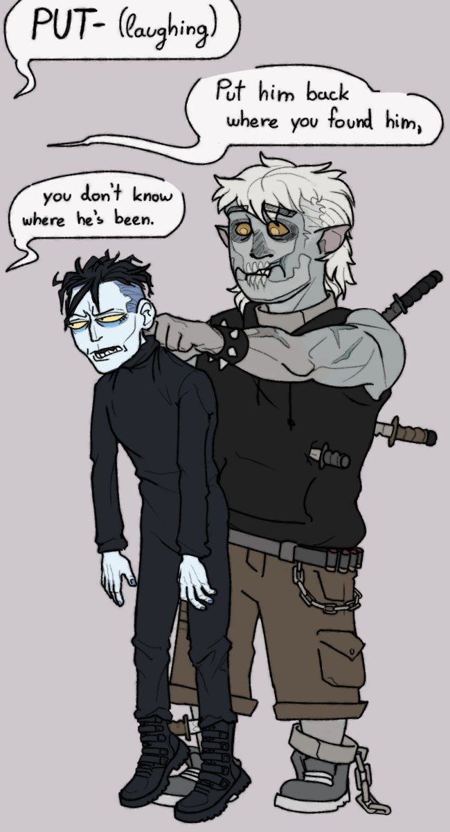 I am so not normal about any of this. This weird little freak of a man has been living in my head for the past 2 weeks queer and I can't evict him. Nor do I want to.

I did not mean to make myself look concerned, I am actually delighted.
#bigtopburger #Cesare #fanart