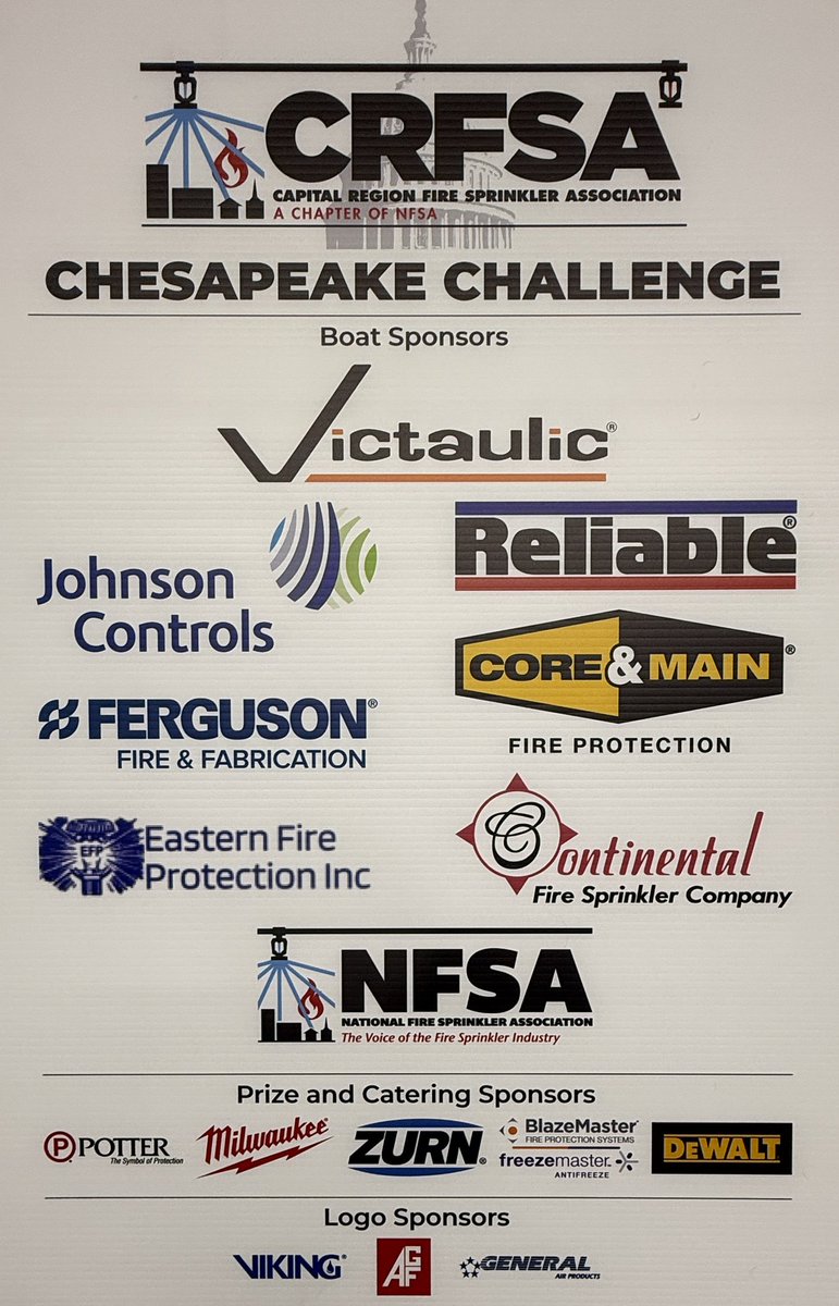 It’s almost time for the CRFSA Chesapeake Challenge-September 25th!
Thank you to all the sponsors!