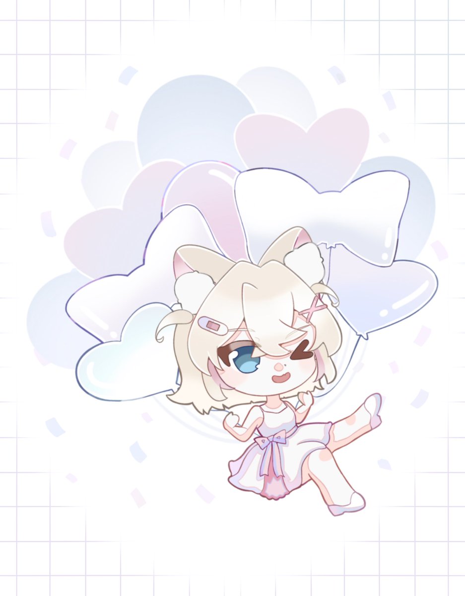 Happy 2nd Anniversary Mococo!🐾🩷
Mocojam is too big so I use a vertical design for her instead
#FWMC2nd #FWMCpix #FUWAMOCO