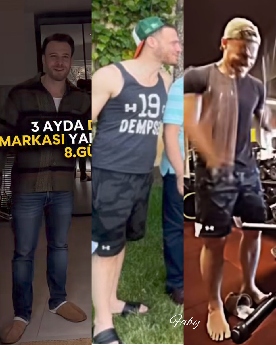 Te abre la puerta en ..pantuflas
Va a una fiesta..en ojotas
Hace gimnasia .. descalzo 
Amo a este chico ..es único 😂🎶❤️🕺🫶🤭
Te adoro #KeremBürsin