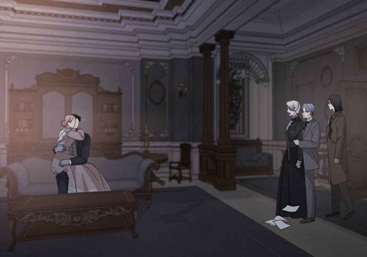 these panels will forever make me ctfu cause i love how the family walked in on peri and therdeo making out and just stood there 😹😭