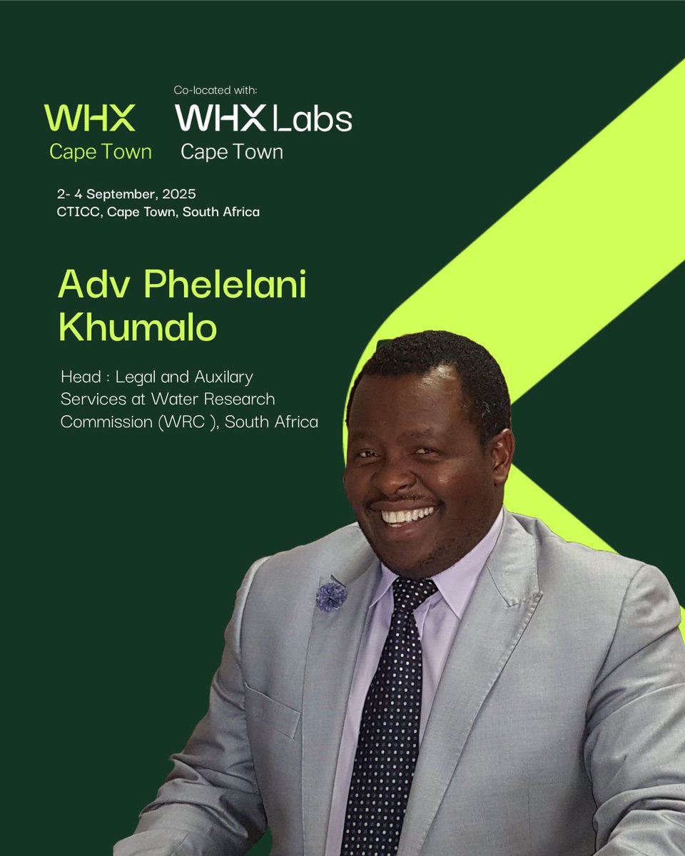 Meet Adv. Phelelani Khumalo, Chair of the Medico‑Legal &amp; Ethics Conference at WHX Cape Town!

Click here to know more: worldhealthexpo.com/events/healthc…