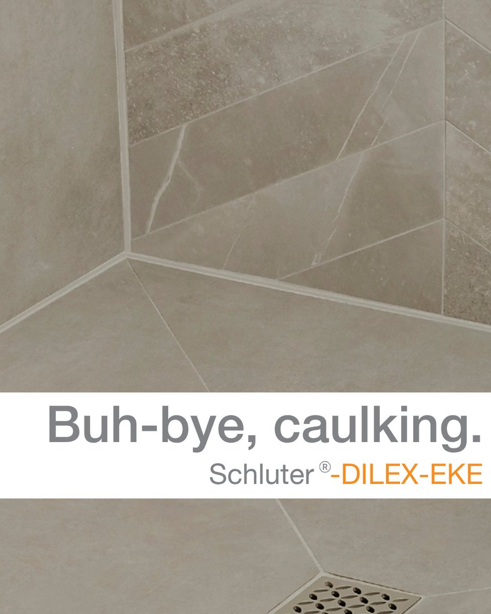 schluterNA's tweet photo. Buh-bye caulking – hello lasting protection.
DILEX-EKE:
• Prevents cracking
• No caulking needed
• Ideal for tiled showers
#Schluter #TileDesign #ShowerRenovation #BathroomRemodel #TileInstallation #HomeImprovement #TileContractor https://t.co/rMFMqydWF8
