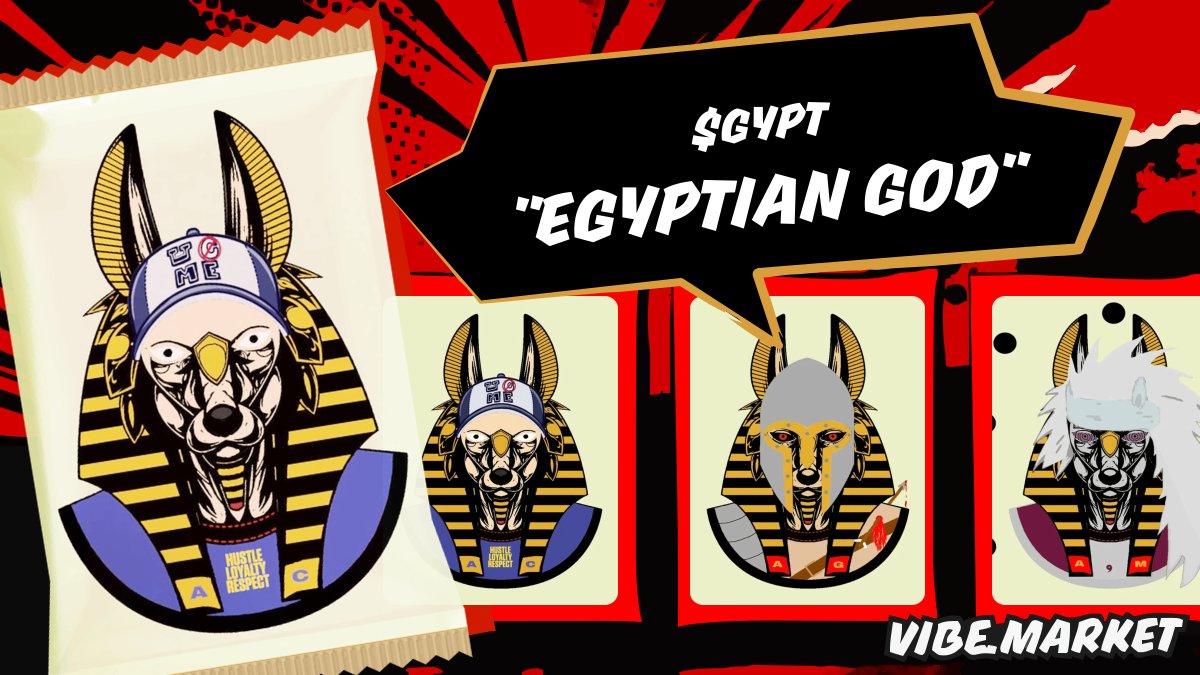 GM LEGENDS!

My first pack is live on Vibe

-26 unique 1/1 artworks
-14 (Common) 5 (Rare) 4 (Epic) 3 (Legendary)
•Market Cap $5.7k
•Progres 4%

Grab your Egyptian God ($GYPT) packs on VibeMarket by <a href="/wieldlabs/">(moved to @vibechain)</a> ♦️ <a href="/hi_im_nico/">◥◣ N I C O L E T T E ◥◣</a>

vibechain.com/market/egyptia…