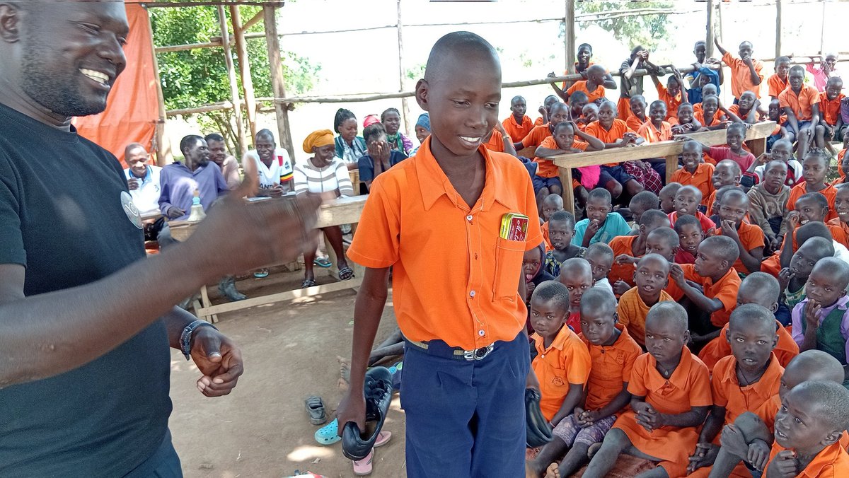 Remember this young boy .  Someone surprised him today and bought for him shoes 👟 of $5 and he said it's the first pair of shoes he has ever received in his life .You too can support any child <a href="/AbhilashaTochi/">Abhilasha Singh #T4Ambassador #TeachSDGs #UNGSPAdv</a> <a href="/an1eth/">An1</a> <a href="/banhmisaigon8/">🇺🇸Tom Nguyen $TSLA🇻🇳</a> <a href="/dlguerin1/">Donna Guerin</a> <a href="/LadyRocketSpace/">Lady Rocket</a>
