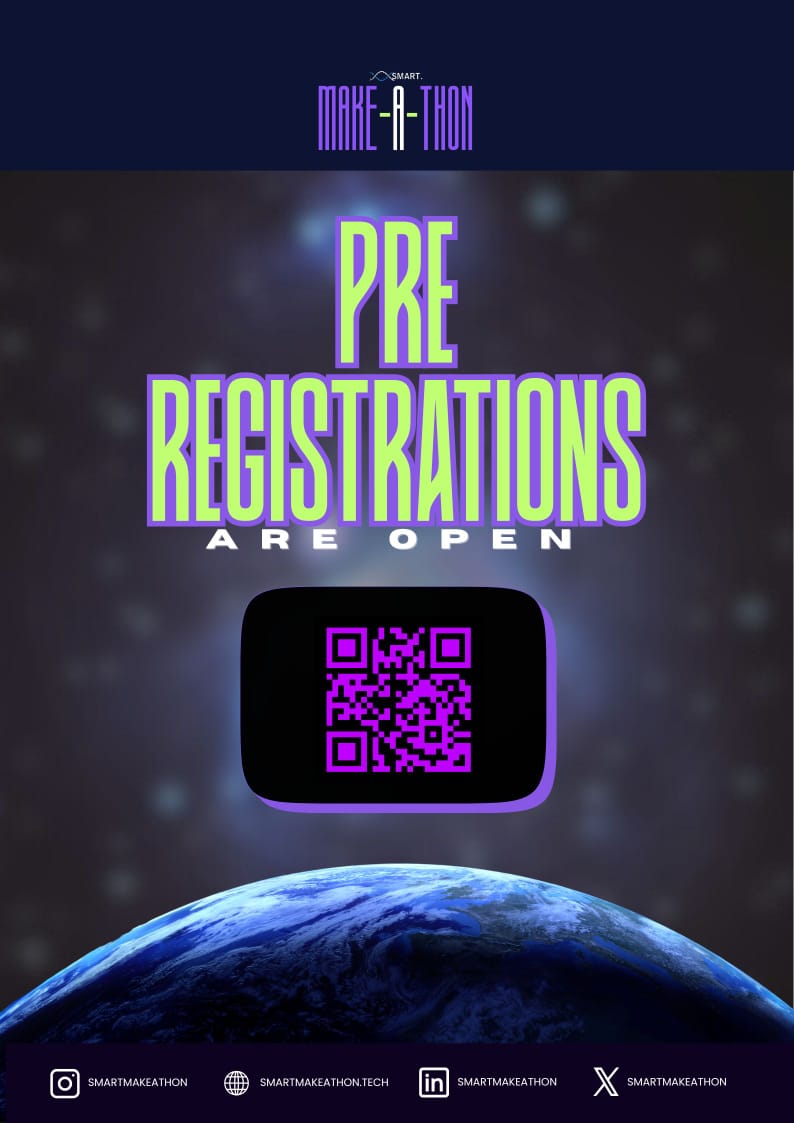 Smartmakeathon's tweet image. Here&apos;s what you were waiting for! Pre-registrations are open

You will never get a better chance

#trending #popular #sonicmeme #brainrot #preregistration #collegelife #collegedays #viral #astronomy #space #relatable #fyp #explore #makeathon #hackathon