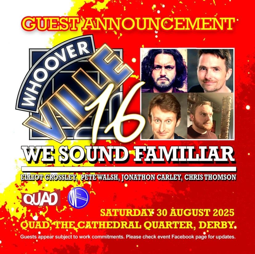 Looks like me and the <a href="/WeSoundFamiliar/">We Sound Familiar</a> boys are coming back to <a href="/whoovers/">The Whoovers</a> for the Friday night entertainment in Derby.

We'll also be around on Saturday, so if you're there and see us? Do say hello! 😁
