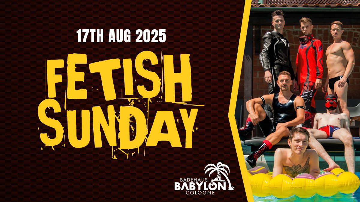 ProjectY π Puppylicious (@projectystudios) on Twitter photo Ready for a fucking hot weekend?
Party all night and then a fetish day at the pool <a href="/babyloncologne/">babyloncologne</a> β€οΈβ€οΈβ€οΈ puppylicious.de Ready for a fucking hot weekend?
Party all night and then a fetish day at the pool <a href="/babyloncologne/">babyloncologne</a> β€οΈβ€οΈβ€οΈ puppylicious.de