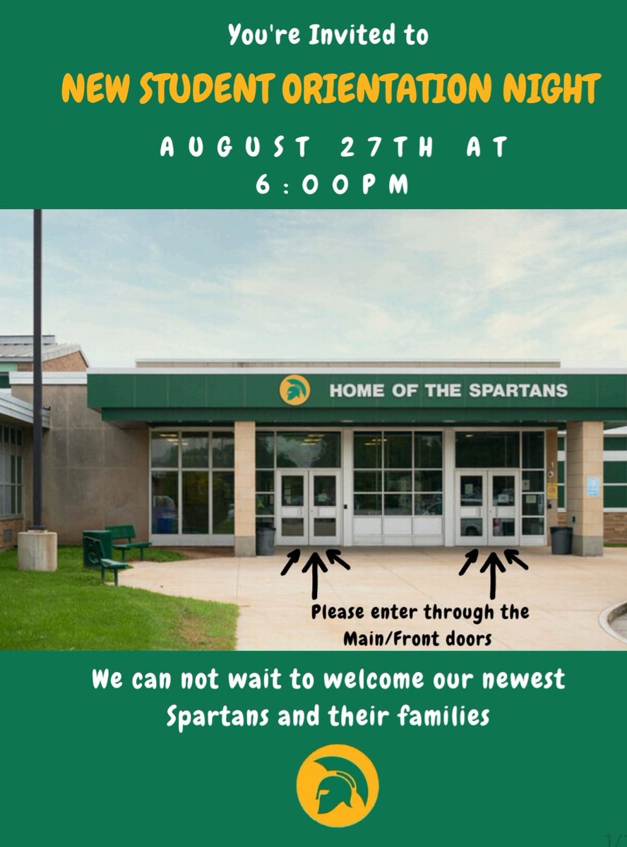 New students and families, save the date!