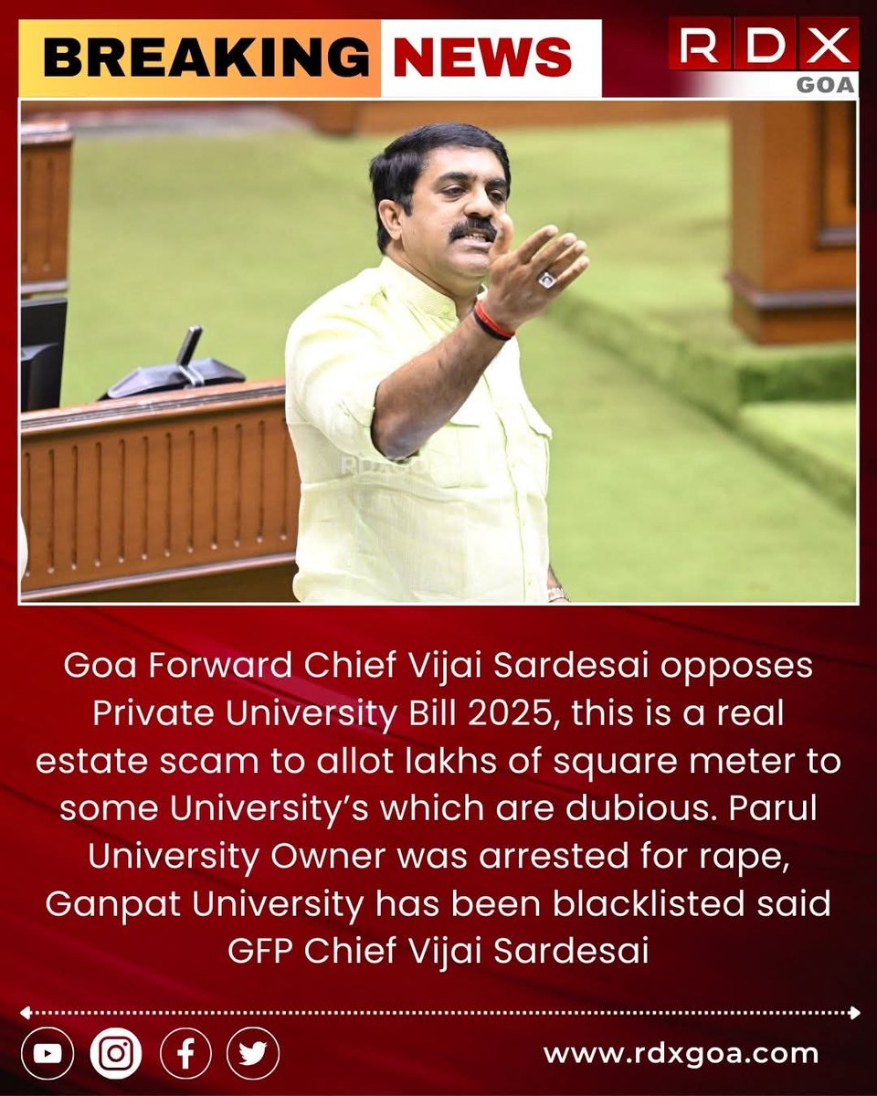AzamkhanUP's tweet photo. When the future of Goan youth is at stake, CM Sawant sides with the education mafia. Is this leadership or just a business deal in disguise?
#GoaIsOnSale https://t.co/wXGKZbtd72
