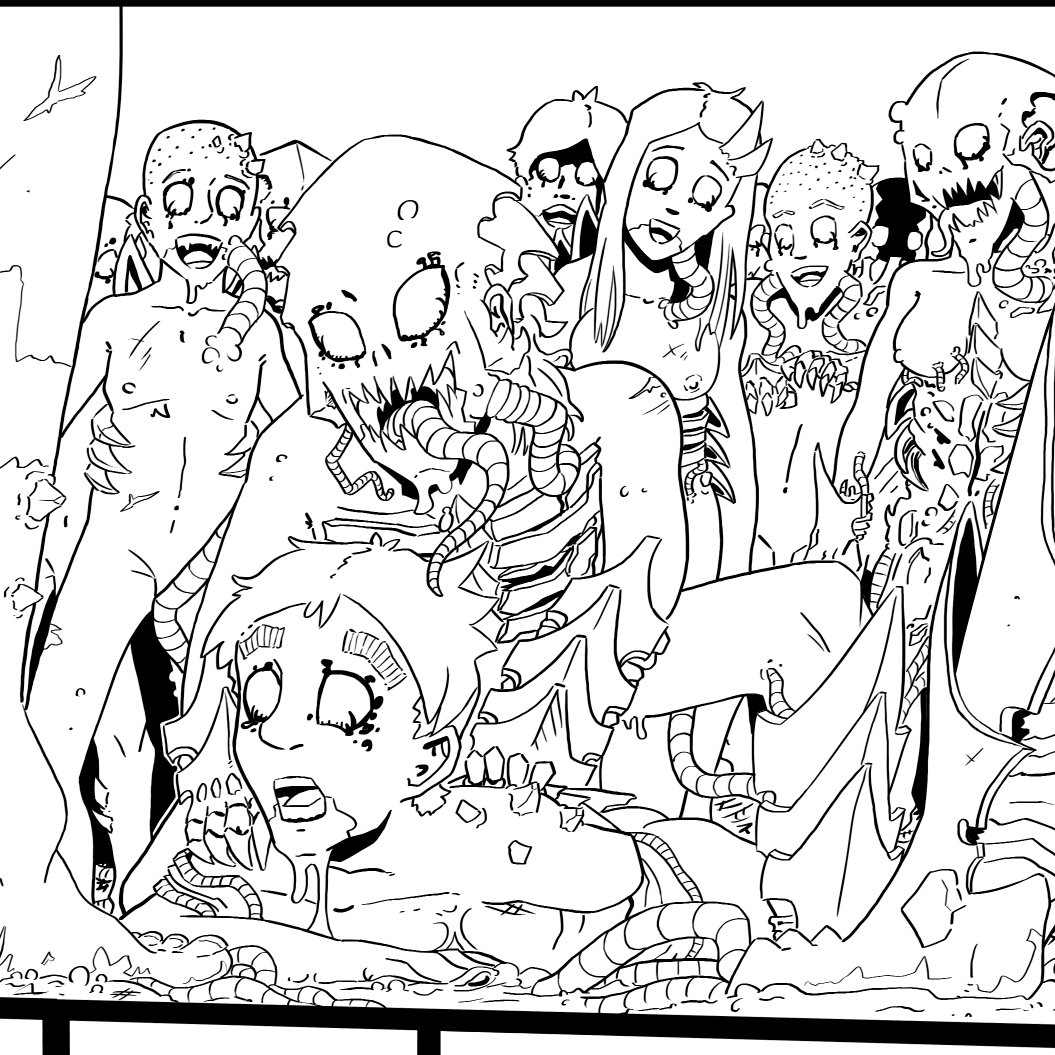 I'm slowly returning from my comic hiatus. 
Been hit with some mayor burnouts because i'm working on too many things at the same time🙃