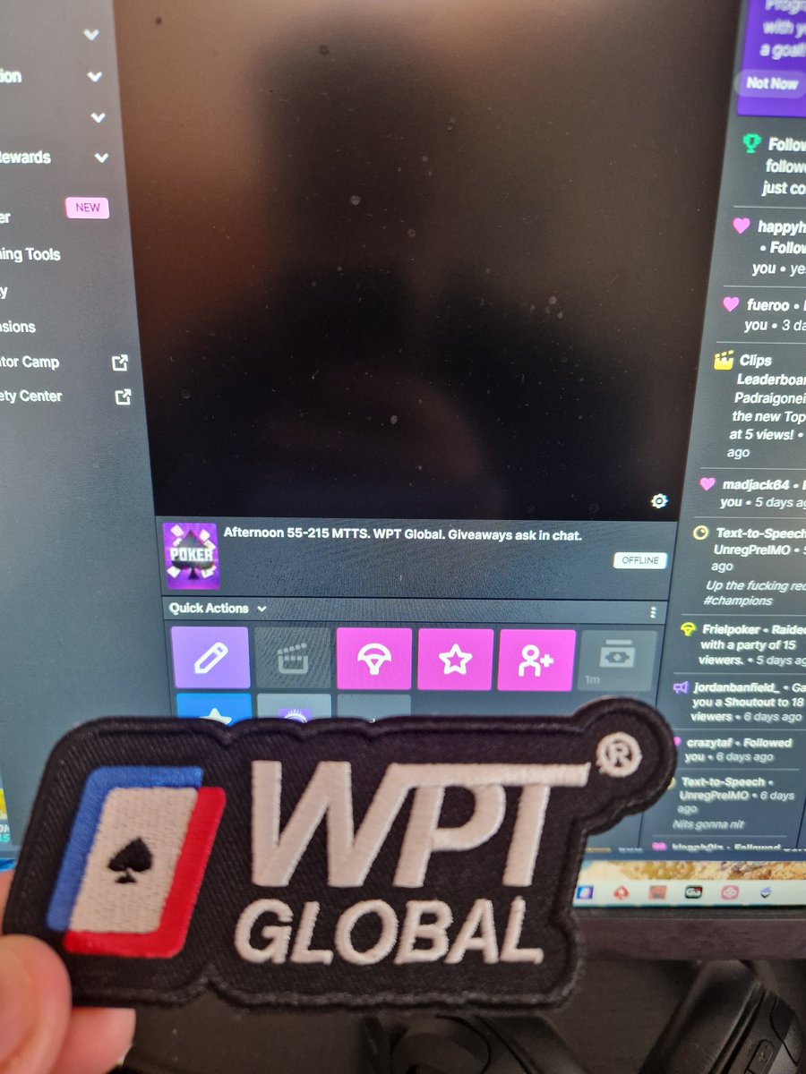 m.twitch.tv/padraigoneillp…

Afternoon mtts. Come join! Giveaways.