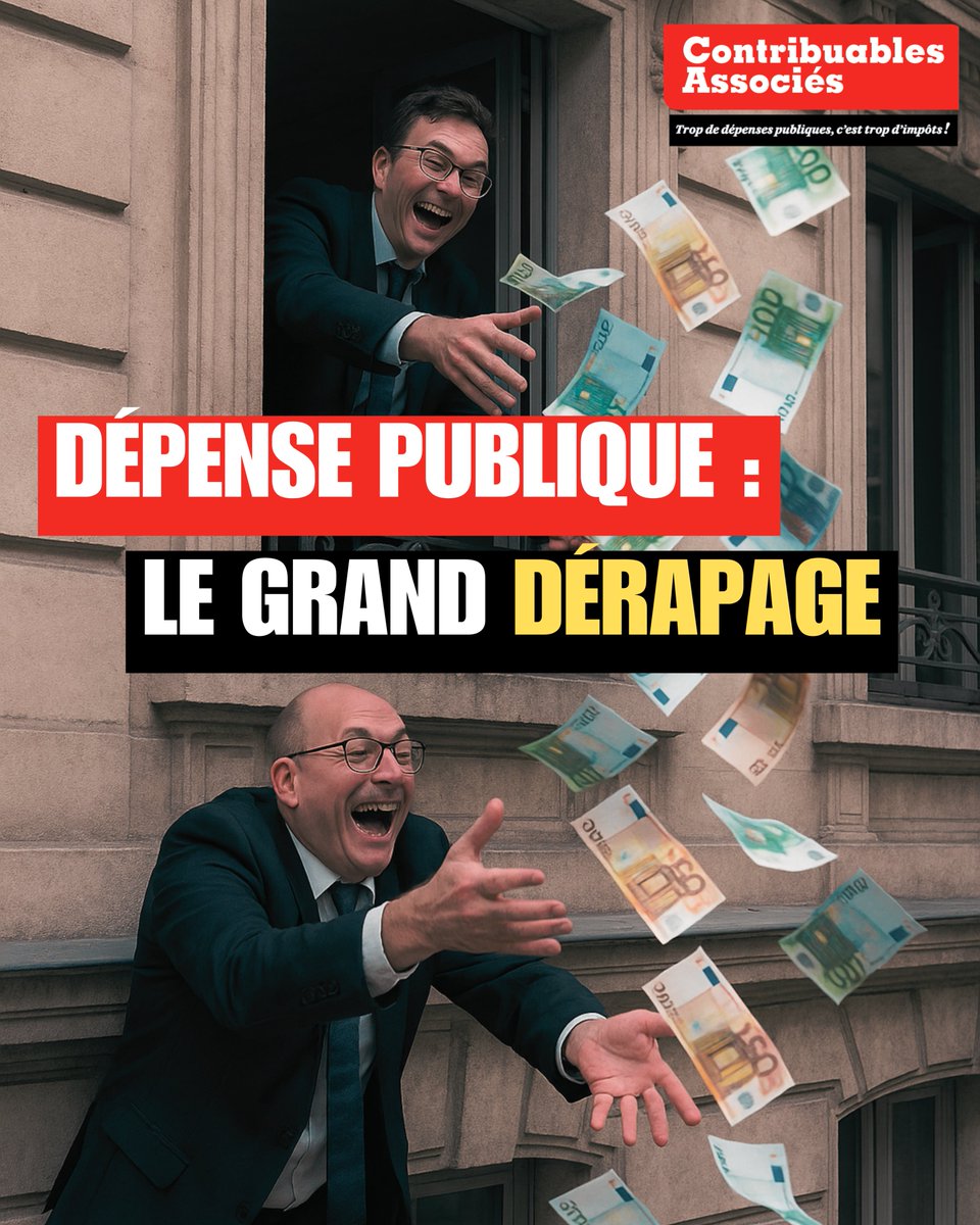 📈Toujours plus ! Une récente étude de Fipeco révèle que si la dérive de la dépense publique s’est infléchie depuis les années 1980, la dynamique reste haussière... tractée par les prestations sociales, qui représentent près des trois quarts de la hausse totale !