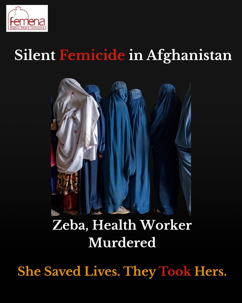 1/3 Dr. Zeba, a dedicated gynecologist, was brutally shot and killed in broad daylight near the Taliban's police headquarters in Jalalabad. Her only crime? Being a woman who dared to serve her people.