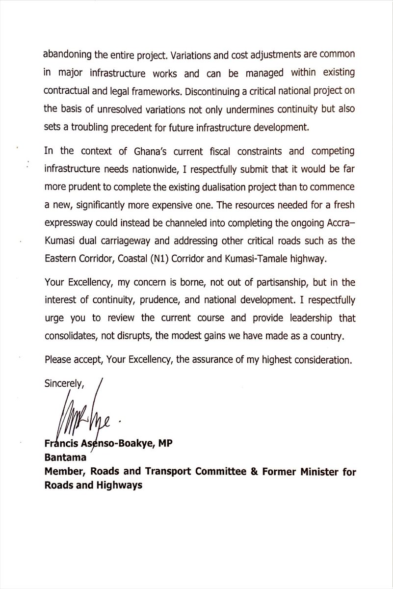 Kwasi Amoako-Attah urges Mahama to prioritize ongoing Accra-Kumasi dualisation over new expressway project

#LuvNews