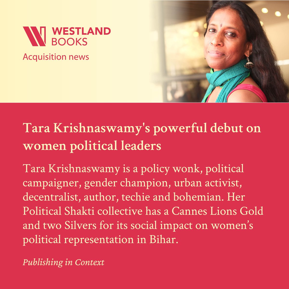 Westland Books tweet media