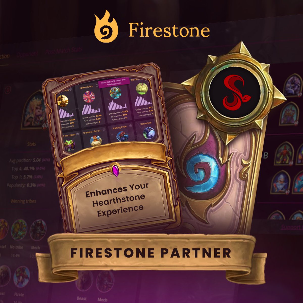 Très heureux de vous annoncer mon partenariat avec <a href="/Firestone_HS/">Firestone HS</a> pour les 6 prochains mois !

Un Decktracker complet, avec plein d'option modifiable à ta guise !

Mon lien affilié : links.overwolf.com/firestone-slyd…