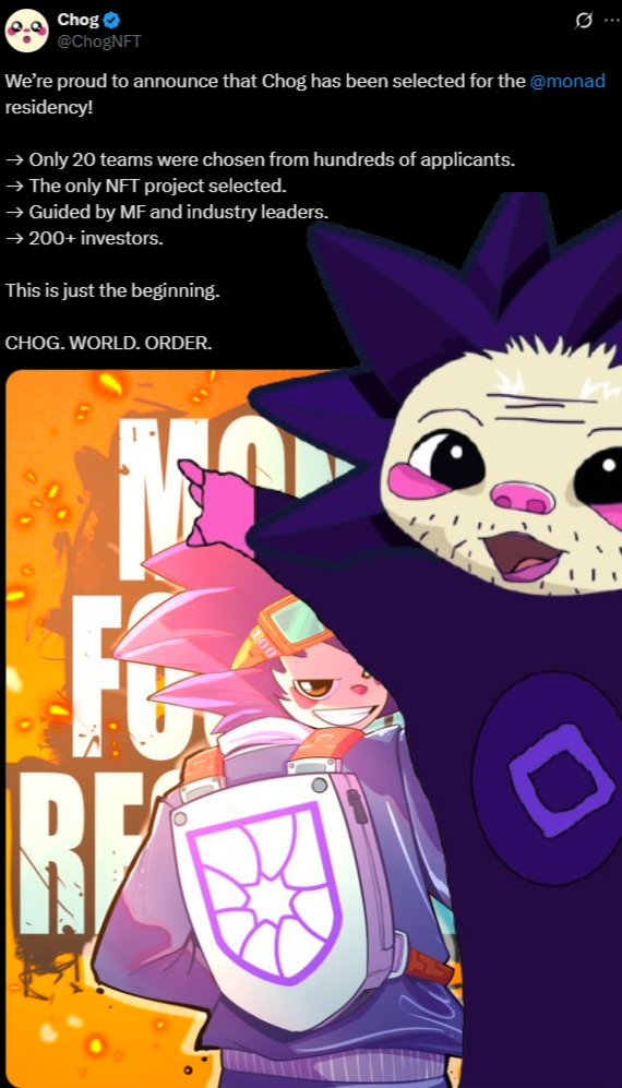 Congrats to the squad. This one is a seismic W for all the choglers. Respect and special thanks to <a href="/Toadster69/">Toad</a> and <a href="/1stBenjaNAD/">Benja 🇺🇸</a> who got the wheels turning.

Chog domination was inevitable.

CHOG WORLD ORDER.