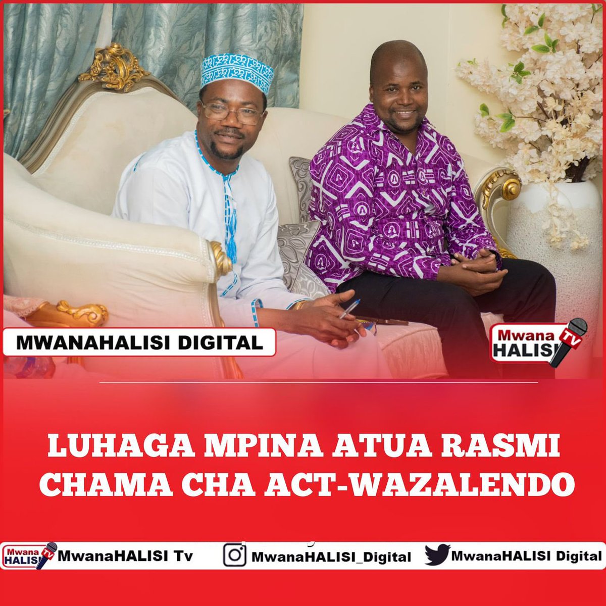 Luhaga Mpina atua rasmi ACT Wazalendo

Oktoba #LindaKura