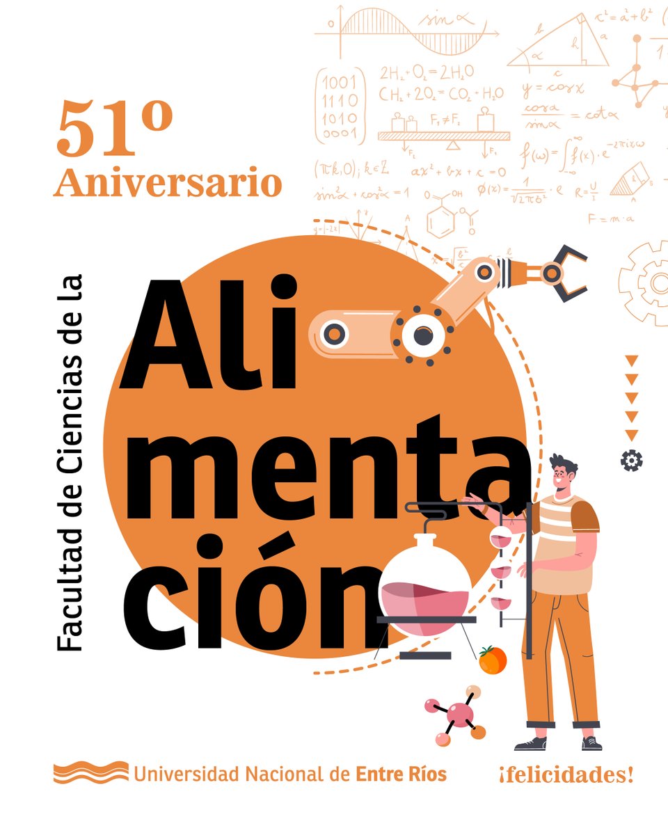 UNER (@uneroficial) on Twitter photo Felices 51 años <a href="/fcaluner/">FCAL - UNER</a> 🎉
Celebramos un nuevo año formando profesionales comprometidos con la innovación, la investigación y el desarrollo de la industria alimentaria 🚀
¡Por más años construyendo conocimiento con impacto social y productivo! Felices 51 años <a href="/fcaluner/">FCAL - UNER</a> 🎉
Celebramos un nuevo año formando profesionales comprometidos con la innovación, la investigación y el desarrollo de la industria alimentaria 🚀
¡Por más años construyendo conocimiento con impacto social y productivo!
