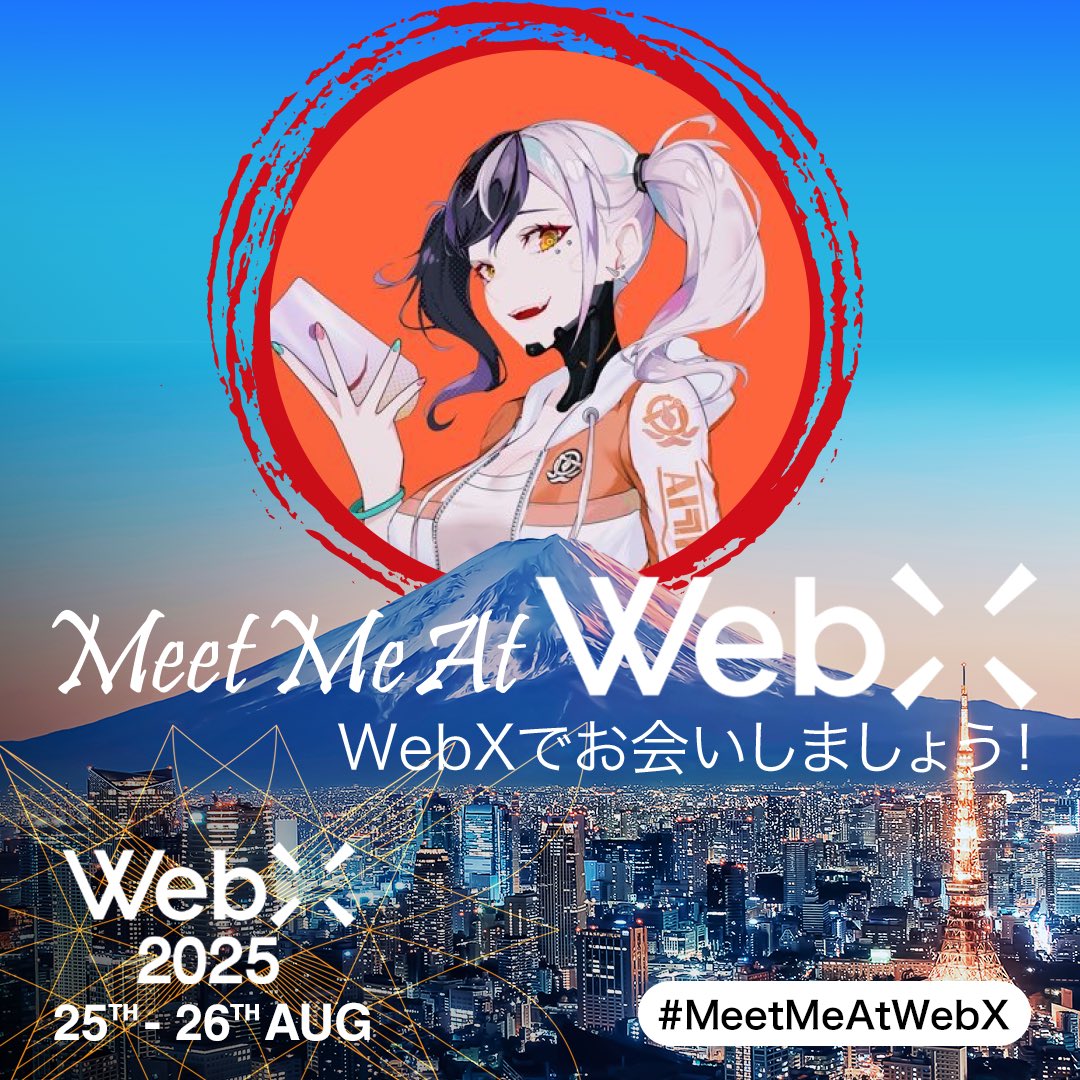 Shimal2i🧡🇹🇭🐻 l Matr1x (@shimal2i_eth) on Twitter photo Shimal2i Coming to <a href="/WebX_Asia/">WebX 2025 (Aug 25-26)</a> 🇯🇵
Supporting my best friend red hair girl❤️ <a href="/web3_honey/">たぬきち🍯web3honey💛</a>
Who is coming!!!👀
Buy ticket 👇🏻 ( 20% discount on my link )
events.bizzabo.com/639108?promo=S… Shimal2i Coming to <a href="/WebX_Asia/">WebX 2025 (Aug 25-26)</a> 🇯🇵
Supporting my best friend red hair girl❤️ <a href="/web3_honey/">たぬきち🍯web3honey💛</a>
Who is coming!!!👀
Buy ticket 👇🏻 ( 20% discount on my link )
events.bizzabo.com/639108?promo=S…