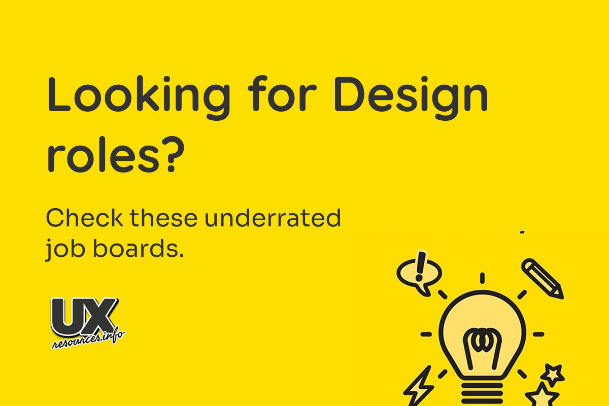 uxtrans's tweet photo. Looking for Design roles?

Check these underrated job boards listed below.

https://t.co/VZCdXSCsVB

#DesignJobs #UXDesign #JobSearch https://t.co/khQn5JaTNr