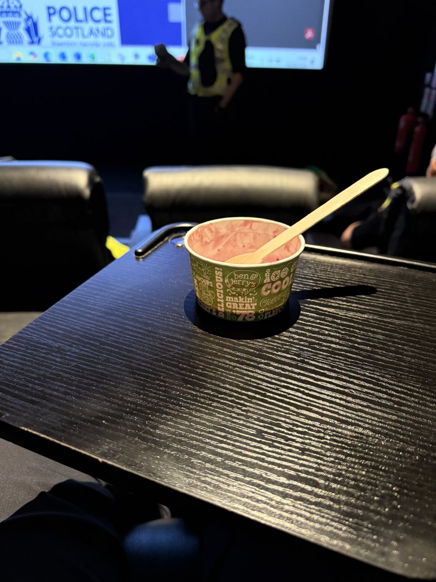 Best bit was also having ice cream in the morning briefing.