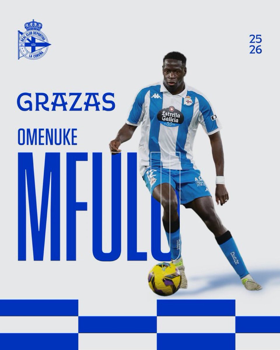 Informa Segunda (@informasegunda) on Twitter photo 🔚 El <a href="/RCDeportivo/">RC Deportivo</a> anuncia la salida del centrocampista Omenuke Mfulu.
El jugador congoleño deja el equipo gallego tras una temporada. 🔚 El <a href="/RCDeportivo/">RC Deportivo</a> anuncia la salida del centrocampista Omenuke Mfulu.
El jugador congoleño deja el equipo gallego tras una temporada.