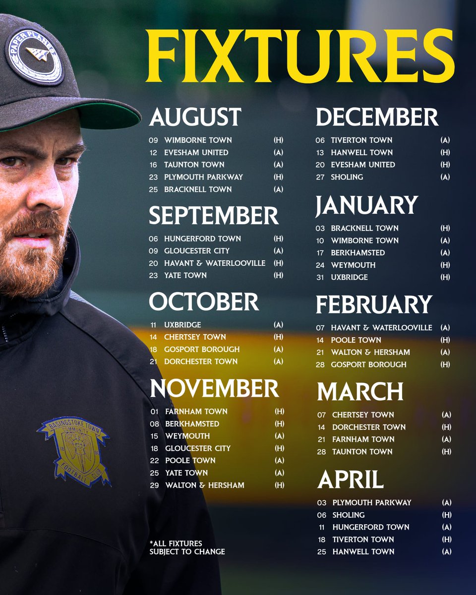 🔐 | The 2025/26 Campaign Fixtures