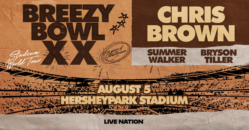Hershey Entertainment Venues (@hersheyent) on Twitter photo It's almost time for <a href="/chrisbrown/">Chris Brown</a>! Know before you go ⬇️
🚪 Doors open at 5:30 PM | Show begins at 7 PM.
👜 Bags must be 5"x8"x1" or smaller.
💳 We are a cashless venue.
🚗 Parking included - show ticket, follow signs.
🎟️Great seats just released: bit.ly/3F7o2qu It's almost time for <a href="/chrisbrown/">Chris Brown</a>! Know before you go ⬇️
🚪 Doors open at 5:30 PM | Show begins at 7 PM.
👜 Bags must be 5"x8"x1" or smaller.
💳 We are a cashless venue.
🚗 Parking included - show ticket, follow signs.
🎟️Great seats just released: bit.ly/3F7o2qu