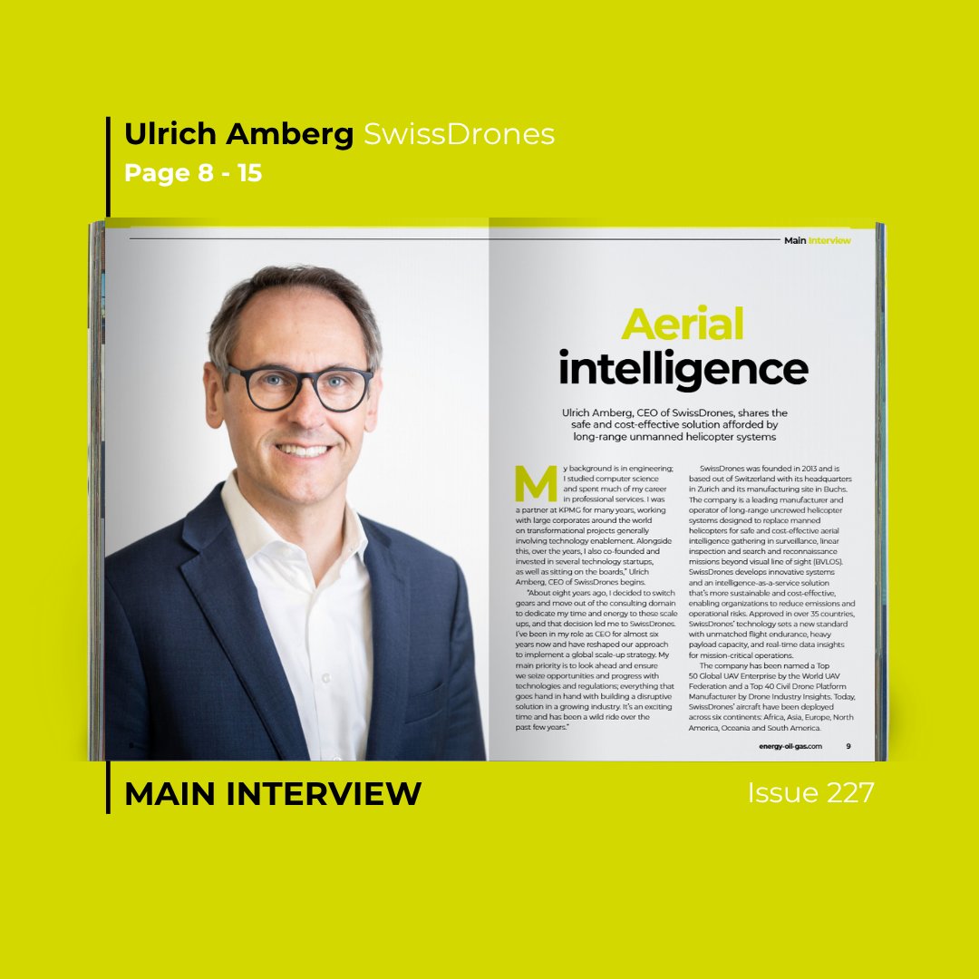 A former KPMG partner is now transforming global drone operations.

Ulrich Amberg, CEO of SwissDrones, reveals how uncrewed helicopters are replacing traditional manned flights.

ow.ly/qas150Wy44x