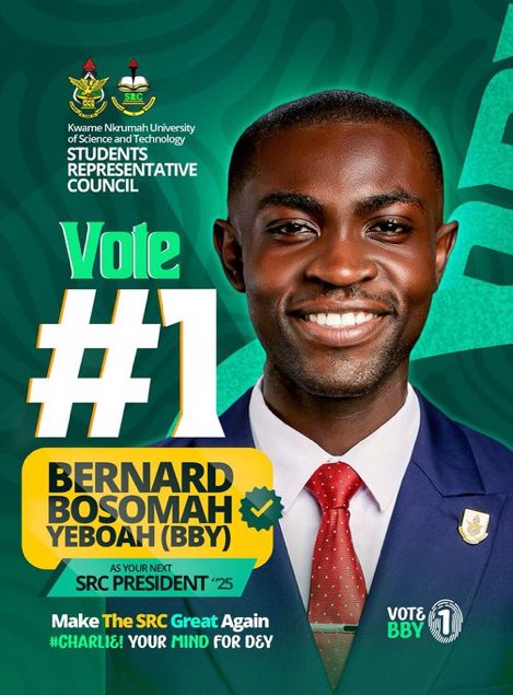 TheKnusthimself (@theknusthimself) on Twitter photo Dear KNUST students, I present your best bet for this year’s SRC election, <a href="/Dr__BBY/">Bernard Bosomah Yeboah</a>
Your Mind for Dey🔥🔥🔥🔥 Dear KNUST students, I present your best bet for this year’s SRC election, <a href="/Dr__BBY/">Bernard Bosomah Yeboah</a>
Your Mind for Dey🔥🔥🔥🔥
