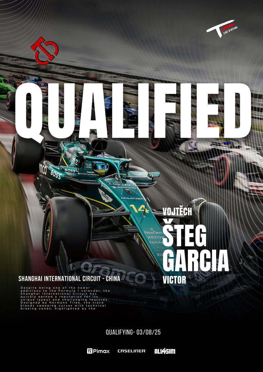 TomasEngeSimRacing (@tomas_enge_sim) on Twitter photo QUALIFIED 🤩
<a href="/alpha_gully/">Vojtěch Šteg</a> and <a href="/kaiser_vitol/">Vitol</a> put in the work on Sunday and got us into the PC division of <a href="/CTChampionship_/">Competitive Team Championship</a> 🏆
Job's not finished just yet... 😉 QUALIFIED 🤩
<a href="/alpha_gully/">Vojtěch Šteg</a> and <a href="/kaiser_vitol/">Vitol</a> put in the work on Sunday and got us into the PC division of <a href="/CTChampionship_/">Competitive Team Championship</a> 🏆
Job's not finished just yet... 😉