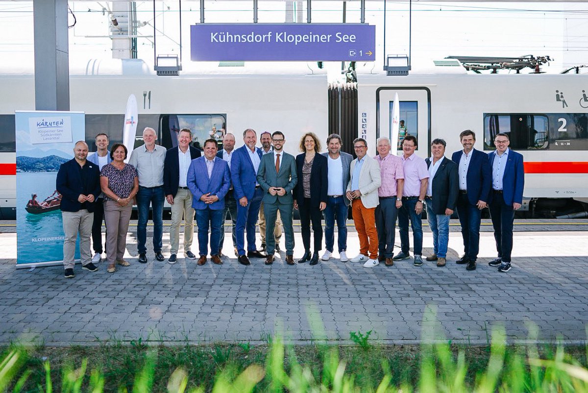 Ab Fahrplanwechsel fahren wir mit dem ICE4 von Frankfurt direkt nach Klagenfurt, Kühnsdorf und Graz: ein wichtiger Impuls für den österreichischen Tourismus! Insgesamt bringt „die Koralm“ mehr Angebot &amp; moderne Züge für Kärnten! presse-oebb.at/news-oebb-mehr…
<a href="/unsereOEBB/">ÖBB</a>