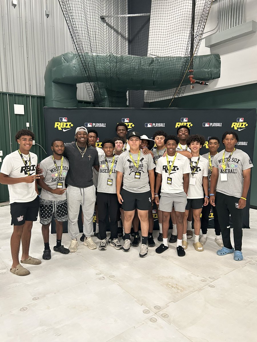 A special moment in Vero Beach! ⚾️ RBI alum &amp; former World Series champ <a href="/JamisonJones06/">Jamo</a> stopped by the <a href="/MLBRBI/">MLBRBI</a> Nike RBI World Series to inspire the next gen. Jamo gave opening remarks before heading back to rookie ball with the <a href="/Nationals/">Washington Nationals</a>. Best of luck, Champ! 🙏🙌