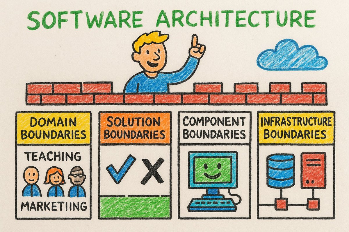 Your system has more boundaries than you think—domains, databases, deployments… and they rarely line up.
 Here’s why that matters (and what to do about it).
 👇 letstalkaboutjava.blogspot.com/2025/08/the-se…

#SoftwareArchitecture #DDD #CleanArchitecture