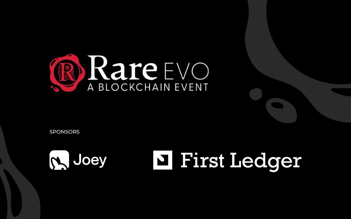First Ledger (@first_ledger) on Twitter photo This upcoming week (8/6–8/10), we’re excited to announce that we’ll be attending and sponsoring the <a href="/RareEvo/">Rare Evo: A Blockchain Event</a> event!
Stop by the First Ledger booth to learn all about the XRPL, grab some free XRP swag, and claim a pre-funded <a href="/JoeyWallet/">Joey Wallet</a> 🦘
See you in Vegas This upcoming week (8/6–8/10), we’re excited to announce that we’ll be attending and sponsoring the <a href="/RareEvo/">Rare Evo: A Blockchain Event</a> event!
Stop by the First Ledger booth to learn all about the XRPL, grab some free XRP swag, and claim a pre-funded <a href="/JoeyWallet/">Joey Wallet</a> 🦘
See you in Vegas