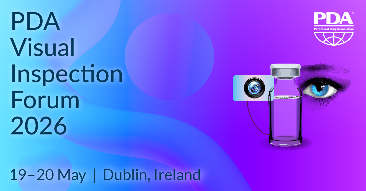 PDA (@pdaonline) on Twitter photo Abstract deadline extended! Join global experts at the Visual Inspection Forum 2026 in Dublin, 19-20 May 2026. Share your insights on inspection systems, QA & more. Submit by 22 August 2025 to help shape the future of pharma visual inspection. 
Submit:  hubs.ly/Q03BgLks0 Abstract deadline extended! Join global experts at the Visual Inspection Forum 2026 in Dublin, 19-20 May 2026. Share your insights on inspection systems, QA & more. Submit by 22 August 2025 to help shape the future of pharma visual inspection. 
Submit:  hubs.ly/Q03BgLks0
