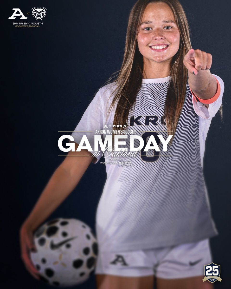 Akron Women's Soccer (@zipswsoc) on Twitter photo ⚽️ GAMEDAY ⚽️ @ZipsWSoc opens exhibition play <a href="/OaklandWSOC/">Oakland Women's Soccer</a> at 3 pm
#GoZips | #MakeTheClimb | <a href="/ZipsWSOC/">Akron Women's Soccer</a> 🦘
📅 Tuesday (Aug. 5)
🕒 3:00 pm
📍 Rochester, Mich.
No Live Stats or Live Video ⚽️ GAMEDAY ⚽️ @ZipsWSoc opens exhibition play <a href="/OaklandWSOC/">Oakland Women's Soccer</a> at 3 pm
#GoZips | #MakeTheClimb | <a href="/ZipsWSOC/">Akron Women's Soccer</a> 🦘
📅 Tuesday (Aug. 5)
🕒 3:00 pm
📍 Rochester, Mich.
No Live Stats or Live Video
