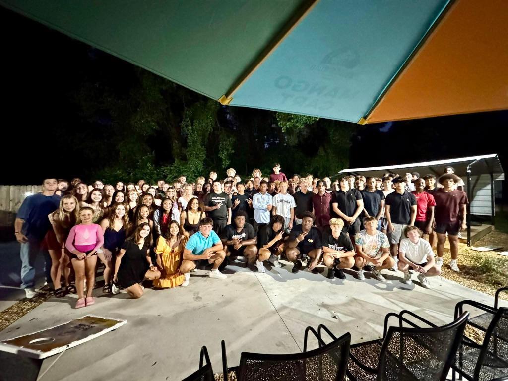 PeytonJohns2029 (@peytonjohns2029) on Twitter photo We had our Iron Raider dinner last night. This is for the ones who didn't miss a single workout all summer long. Glad to be part of this group. #ironraider #commitment
<a href="/RecruitNavarre/">Navarre (FL) Football Recruits</a> <a href="/NHSRaidersFB/">Navarre High Raiders Football (FL)</a> <a href="/CoachGBagley/">Garrett Bagley</a> <a href="/Coach__Lawson/">Coach Lawson π΄ββ οΈ</a> <a href="/CoachBenji/">Coach Chris Benjamin</a> <a href="/MardieWilson/">Coach Mardie Wilson</a> <a href="/IrishBill63/">Irish Bill π</a> <a href="/BLester1993/">Brian Lester</a> We had our Iron Raider dinner last night. This is for the ones who didn't miss a single workout all summer long. Glad to be part of this group. #ironraider #commitment
<a href="/RecruitNavarre/">Navarre (FL) Football Recruits</a> <a href="/NHSRaidersFB/">Navarre High Raiders Football (FL)</a> <a href="/CoachGBagley/">Garrett Bagley</a> <a href="/Coach__Lawson/">Coach Lawson π΄ββ οΈ</a> <a href="/CoachBenji/">Coach Chris Benjamin</a> <a href="/MardieWilson/">Coach Mardie Wilson</a> <a href="/IrishBill63/">Irish Bill π</a> <a href="/BLester1993/">Brian Lester</a>