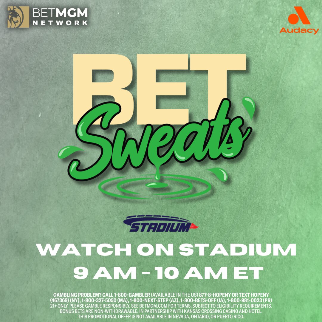 Bet Sweats (@bet_sweats) on Twitter photo LIVE <a href="/Bet_Sweats/">Bet Sweats</a> presented by <a href="/BETMGMNetwork/">BETMGM Network</a>
โฐ 9a-12p ET
๐๏ธ <a href="/PJGlasser9/">PJ Glasser</a> & <a href="/KateConstable/">Kate Constable</a>
Guests
<a href="/JTFOz/">Joe Osborne</a> - 9:40
<a href="/InTheBleachers/">Michael Felder</a> - 11
Topics
NFL & MLB Headlines
NFL Team Preview - Dolphins
Lightning Bets
๐บ bit.ly/3Ekkm3T
๐ป bit.ly/40YjryP LIVE <a href="/Bet_Sweats/">Bet Sweats</a> presented by <a href="/BETMGMNetwork/">BETMGM Network</a>
โฐ 9a-12p ET
๐๏ธ <a href="/PJGlasser9/">PJ Glasser</a> & <a href="/KateConstable/">Kate Constable</a>
Guests
<a href="/JTFOz/">Joe Osborne</a> - 9:40
<a href="/InTheBleachers/">Michael Felder</a> - 11
Topics
NFL & MLB Headlines
NFL Team Preview - Dolphins
Lightning Bets
๐บ bit.ly/3Ekkm3T
๐ป bit.ly/40YjryP