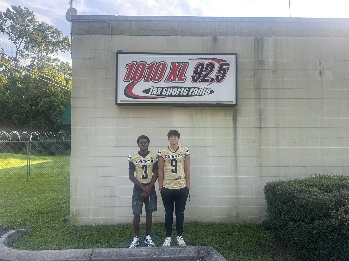 Oakleaf HS Football (@ohsknightsfb) on Twitter photo Dungeon Family: Jack McKissock and TJ Early represented the Knights well this morning <a href="/1010XL/">1010 XL / 92.5 FM</a> . Thanks for having us!
GO KNIGHTS/FIGHT ON!!! Dungeon Family: Jack McKissock and TJ Early represented the Knights well this morning <a href="/1010XL/">1010 XL / 92.5 FM</a> . Thanks for having us!
GO KNIGHTS/FIGHT ON!!!