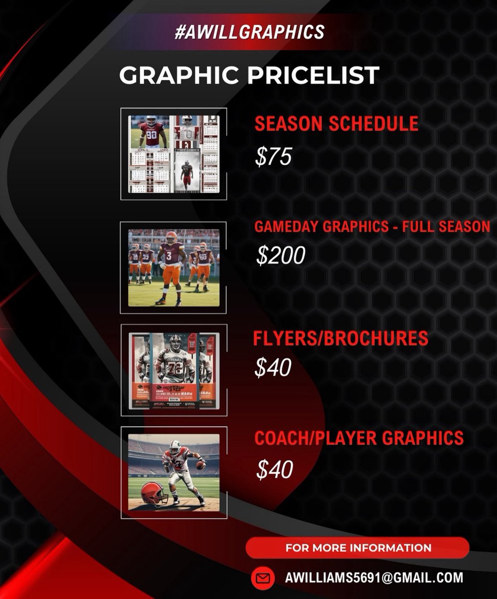 IfTheresAWillTheresAWay (@awillgraphics) on Twitter photo We have only two more slots available for our team bundle package!!! DM OR EMAIL US TODAY! Don’t sit on the sidelines this year not enhancing your program! <a href="/RecruitGeorgia/">Recruit Georgia</a> <a href="/NEGARecruits/">Northeast Georgia Recruits</a> We have only two more slots available for our team bundle package!!! DM OR EMAIL US TODAY! Don’t sit on the sidelines this year not enhancing your program! <a href="/RecruitGeorgia/">Recruit Georgia</a> <a href="/NEGARecruits/">Northeast Georgia Recruits</a>