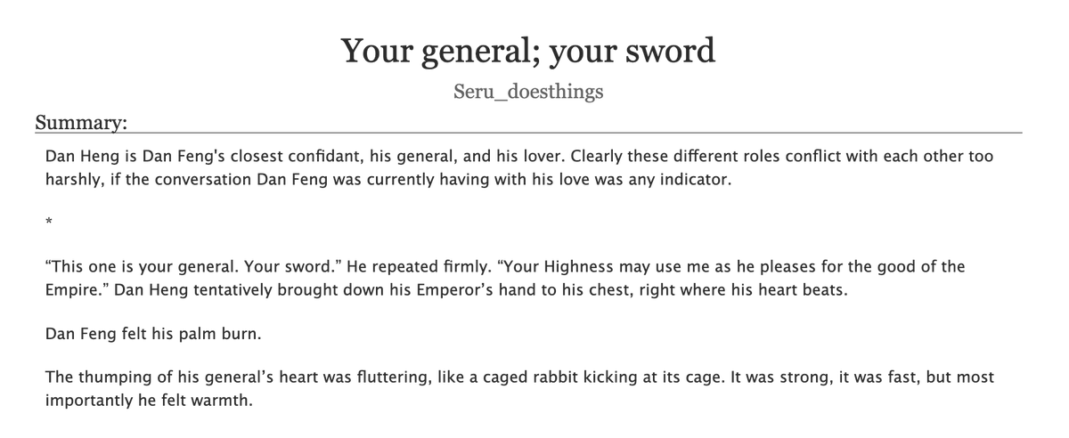 pastel84950110's tweet photo. "Your general; your sword" a #fengheng #枫恒 Royalty AU (Emperor!DF/General!DH) oneshot is now up!

🔗 down below! https://t.co/PrKIaR7loK
